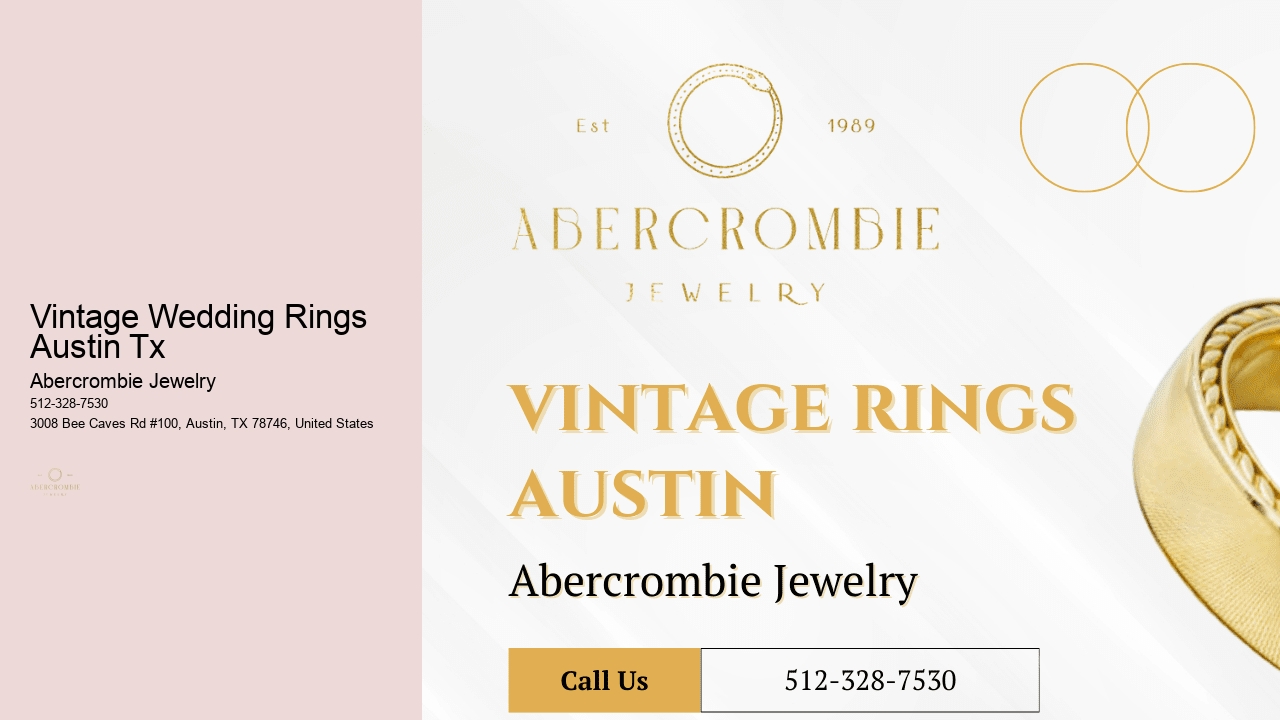 Vintage Wedding Rings Austin Tx